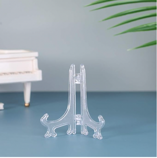 Acrylic Slice Easel Stand Holder 4"